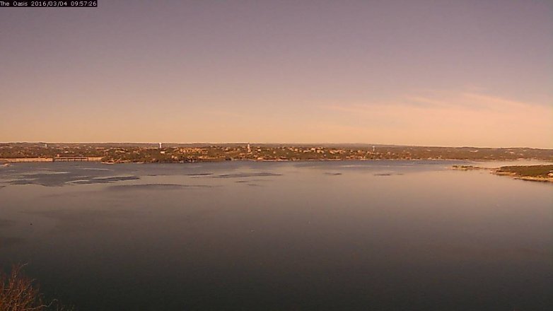 Lake Travis webcam, March 4, 2016 9:05 AM CT
