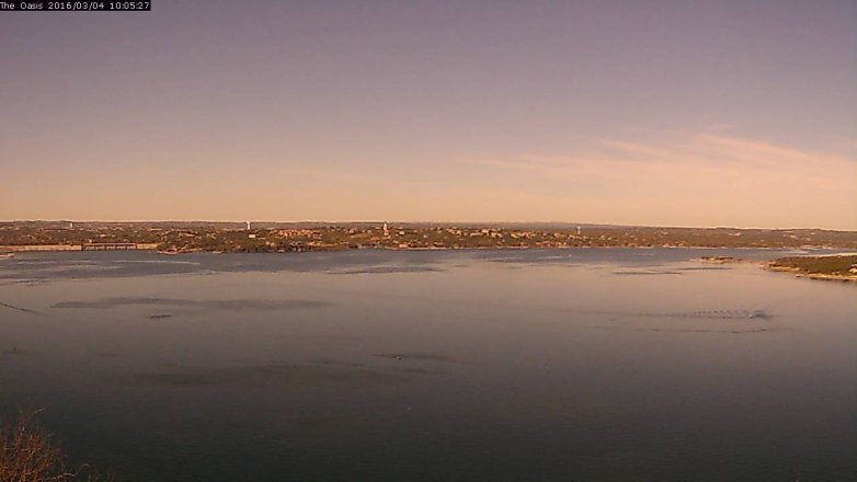 Lake Travis webcam, March 4, 2016 9:10 AM CT