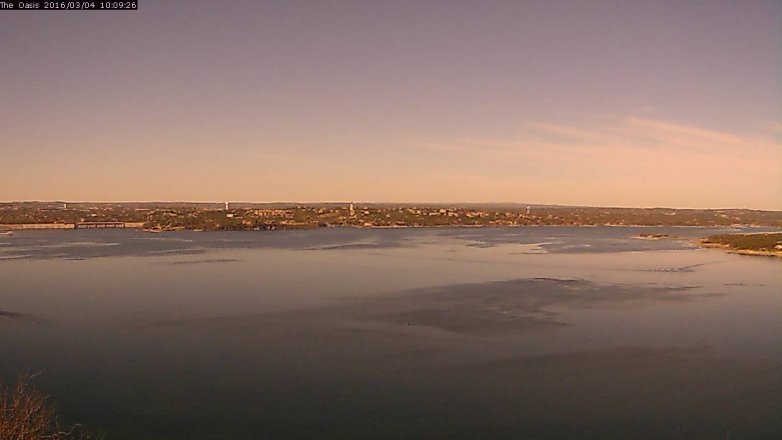 Lake Travis webcam, March 4, 2016 9:15 AM CT