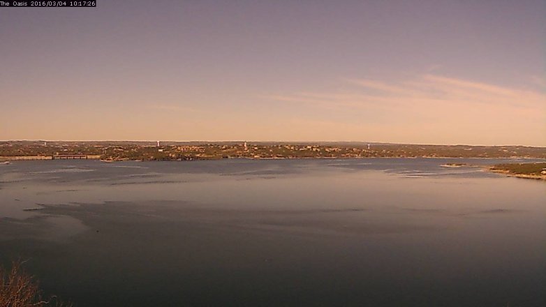 Lake Travis webcam, March 4, 2016 9:25 AM CT
