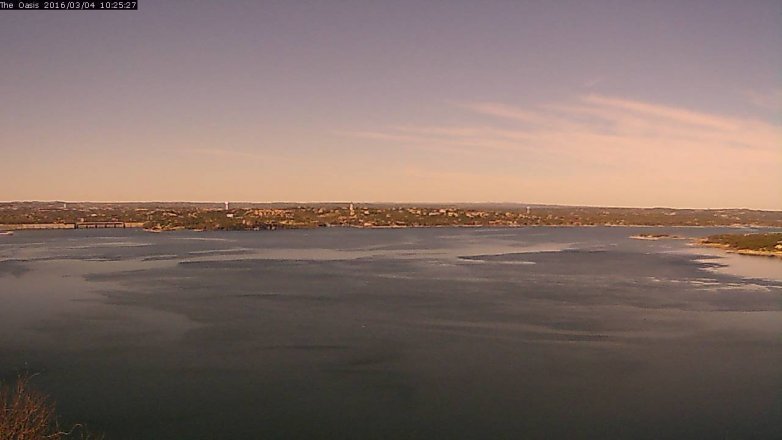 Lake Travis webcam, March 4, 2016 9:30 AM CT