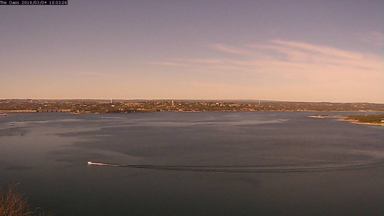 Lake Travis webcam, March 4, 2016 9:40 AM CT