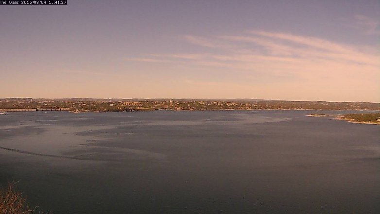 Lake Travis webcam, March 4, 2016 9:50 AM CT