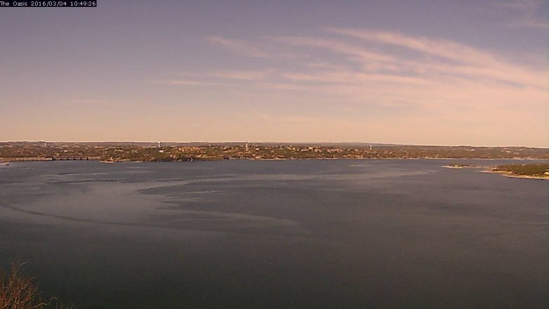 Lake Travis webcam, March 4, 2016 9:55 AM CT