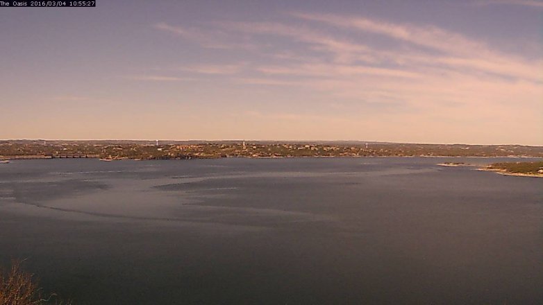 Lake Travis webcam, March 4, 2016 10:00 AM CT