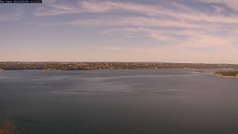 Lake Travis webcam, March 4, 2016 10:35 AM CT