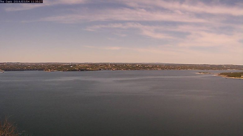 Lake Travis webcam, March 4, 2016 10:40 AM CT