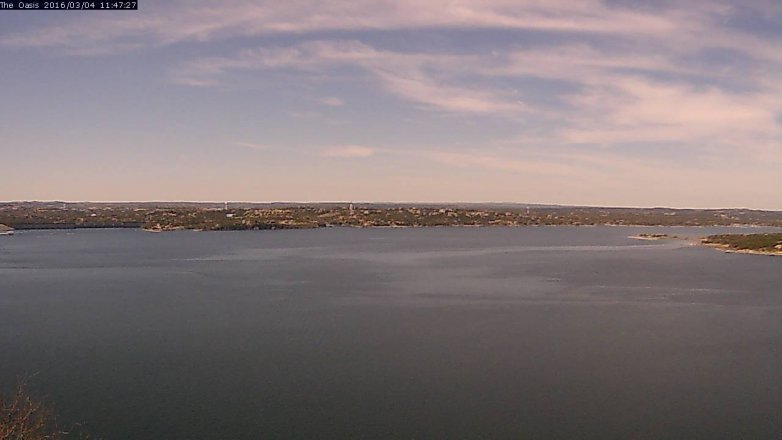Lake Travis webcam, March 4, 2016 10:55 AM CT