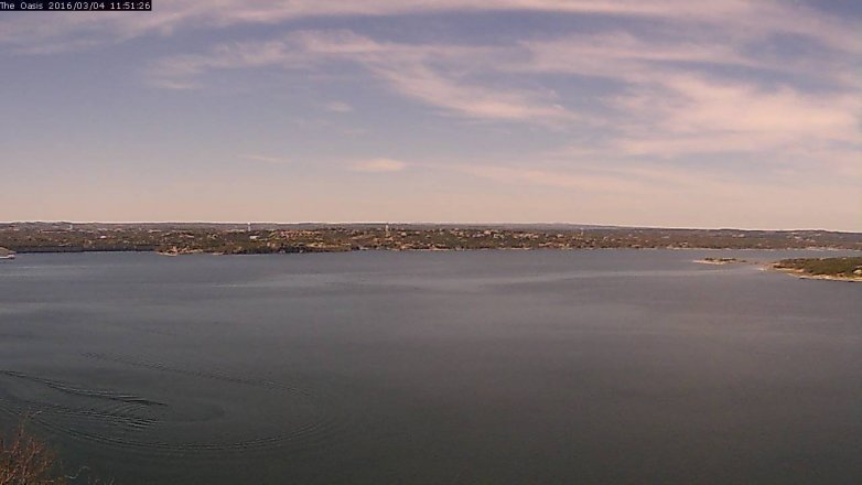 Lake Travis webcam, March 4, 2016 11:00 AM CT