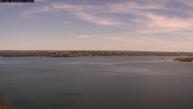 Lake Travis webcam, March 4, 2016 11:05 AM CT