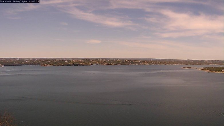 Lake Travis webcam, March 4, 2016 11:10 AM CT