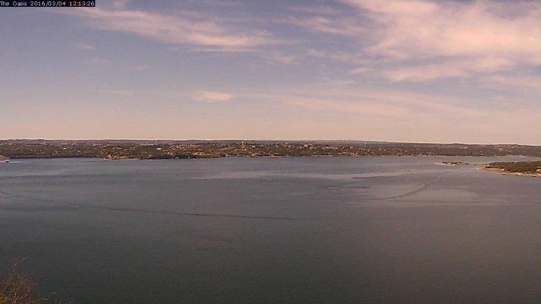Lake Travis webcam, March 4, 2016 11:20 AM CT