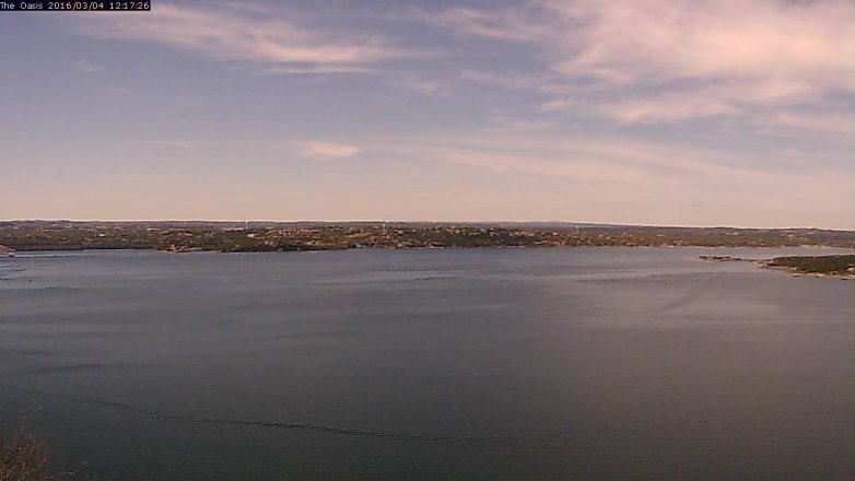 Lake Travis webcam, March 4, 2016 11:25 AM CT
