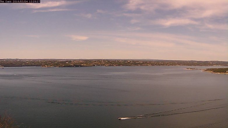 Lake Travis webcam, March 4, 2016 11:35 AM CT