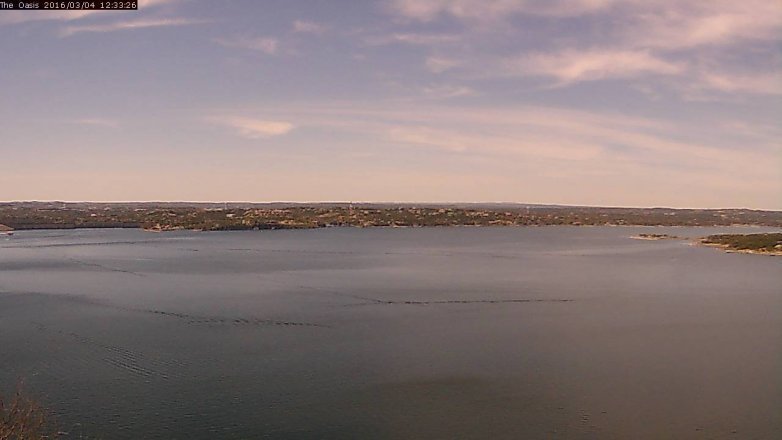 Lake Travis webcam, March 4, 2016 11:40 AM CT