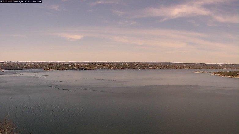 Lake Travis webcam, March 4, 2016 11:45 AM CT