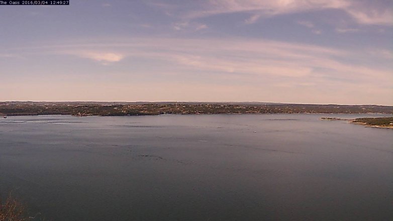 Lake Travis webcam, March 4, 2016 11:55 AM CT