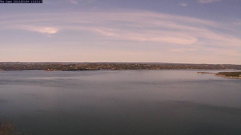 Lake Travis webcam, March 4, 2016 12:10 PM CT