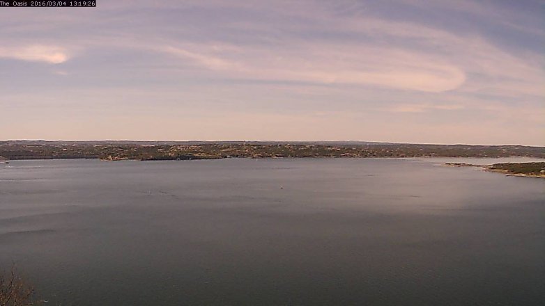 Lake Travis webcam, March 4, 2016 12:25 PM CT