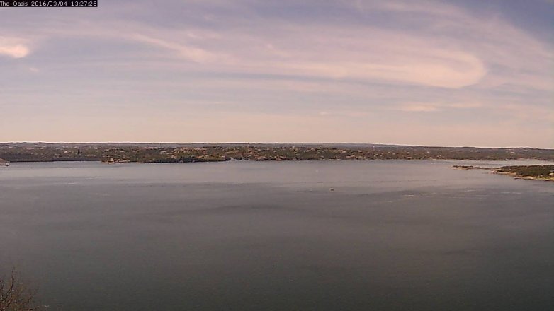 Lake Travis webcam, March 4, 2016 12:35 PM CT