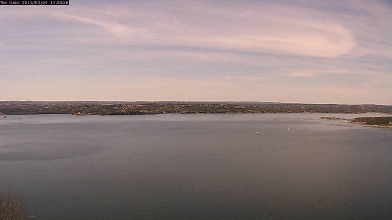 Lake Travis webcam, March 4, 2016 12:40 PM CT