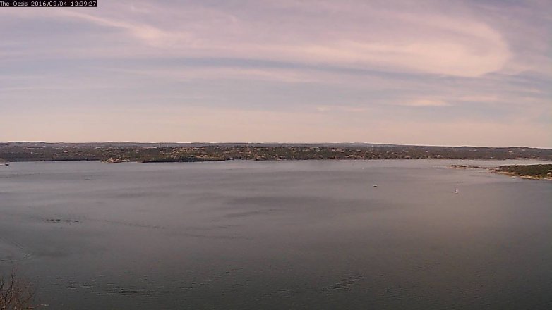 Lake Travis webcam, March 4, 2016 12:45 PM CT