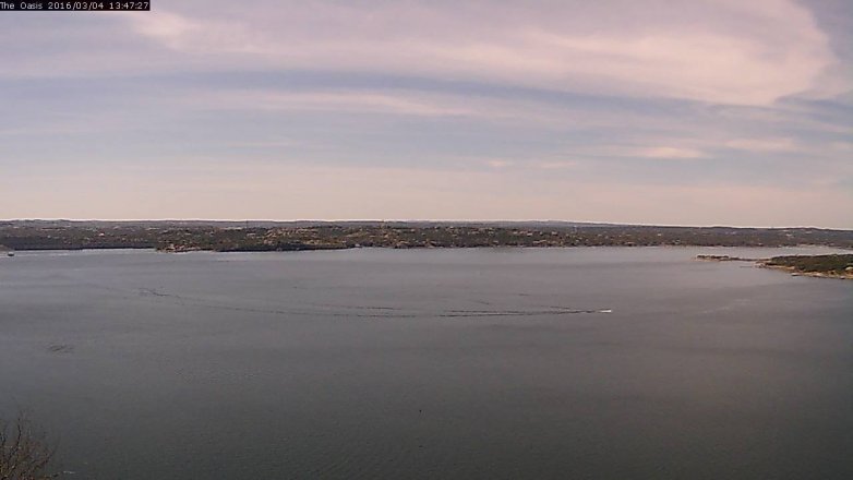 Lake Travis webcam, March 4, 2016 12:55 PM CT