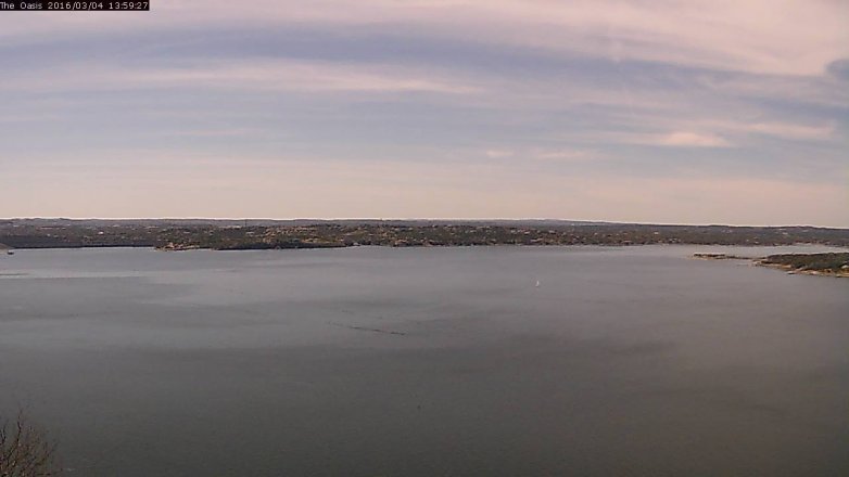 Lake Travis webcam, March 4, 2016 1:05 PM CT