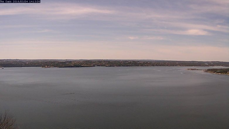 Lake Travis webcam, March 4, 2016 1:20 PM CT