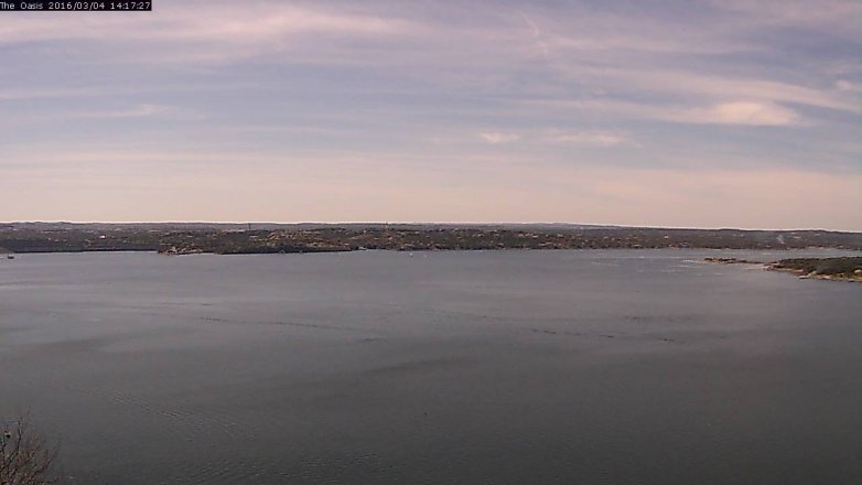 Lake Travis webcam, March 4, 2016 1:25 PM CT
