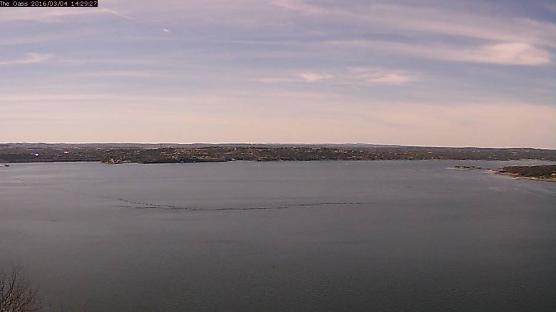 Lake Travis webcam, March 4, 2016 1:35 PM CT