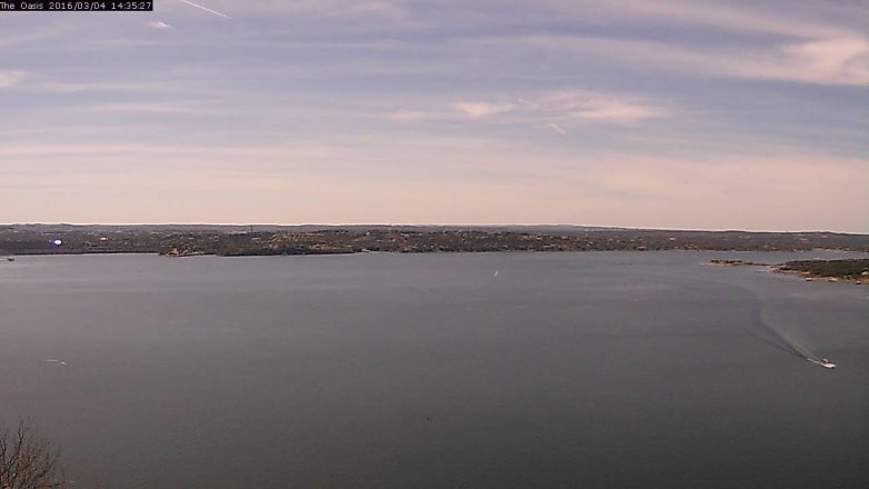 Lake Travis webcam, March 4, 2016 1:40 PM CT