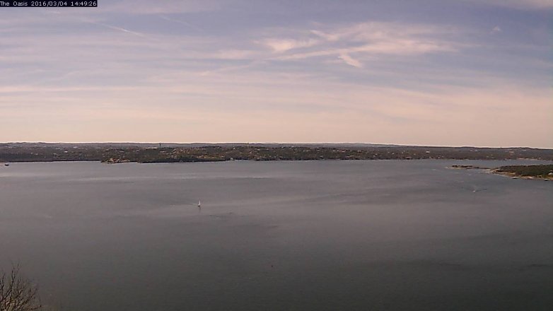 Lake Travis webcam, March 4, 2016 1:55 PM CT
