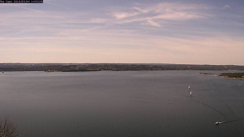 Lake Travis webcam, March 4, 2016 2:00 PM CT