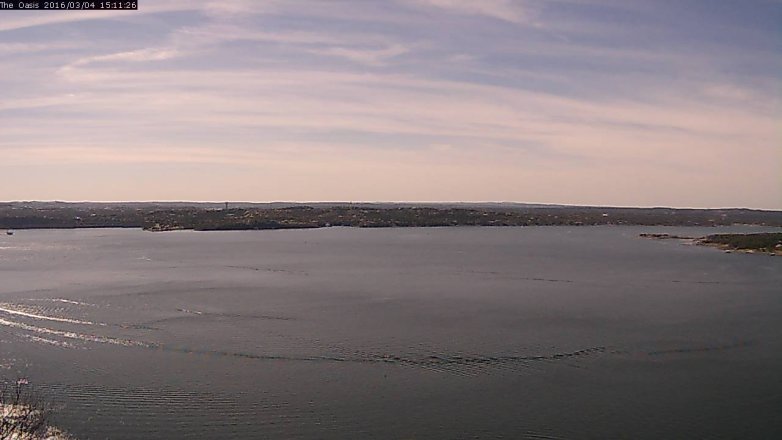 Lake Travis webcam, March 4, 2016 2:15 PM CT