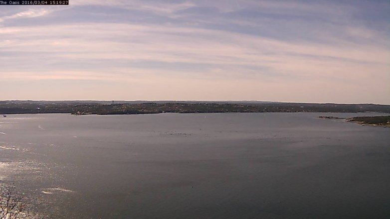 Lake Travis webcam, March 4, 2016 2:25 PM CT