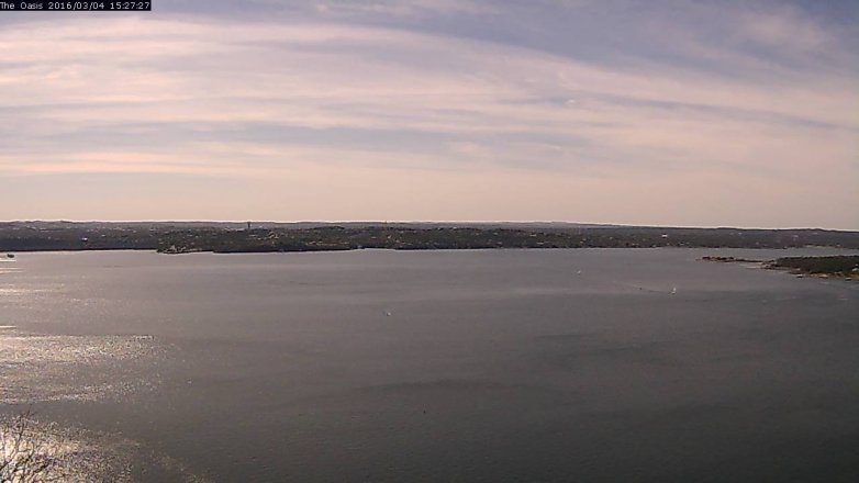 Lake Travis webcam, March 4, 2016 2:35 PM CT