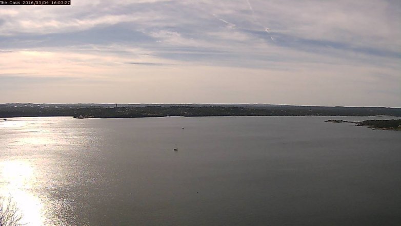 Lake Travis webcam, March 4, 2016 3:10 PM CT