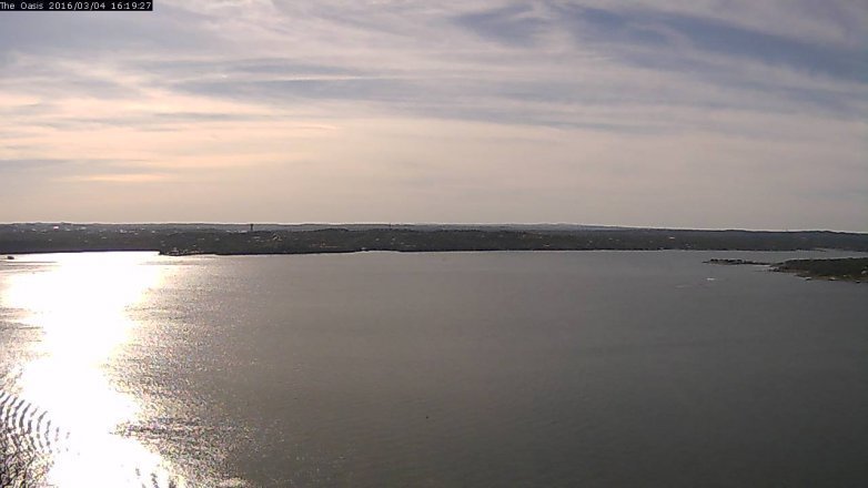 Lake Travis webcam, March 4, 2016 3:25 PM CT