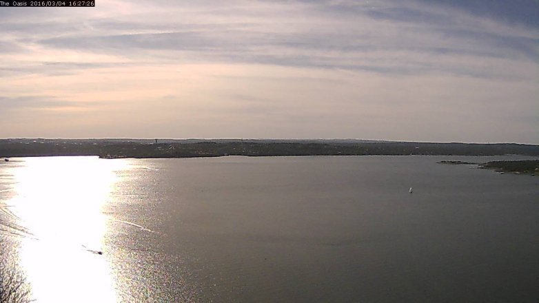 Lake Travis webcam, March 4, 2016 3:35 PM CT