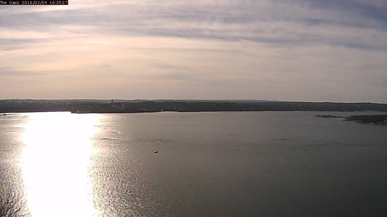 Lake Travis webcam, March 4, 2016 3:40 PM CT