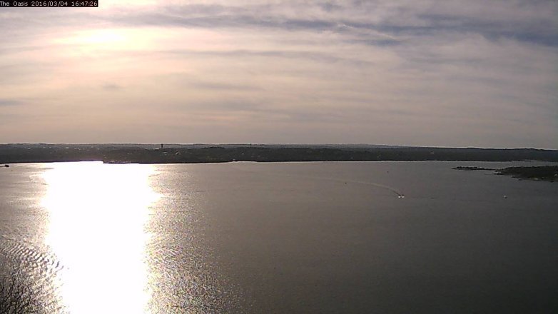 Lake Travis webcam, March 4, 2016 3:55 PM CT