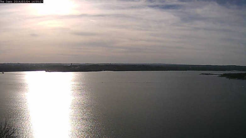 Lake Travis webcam, March 4, 2016 4:00 PM CT
