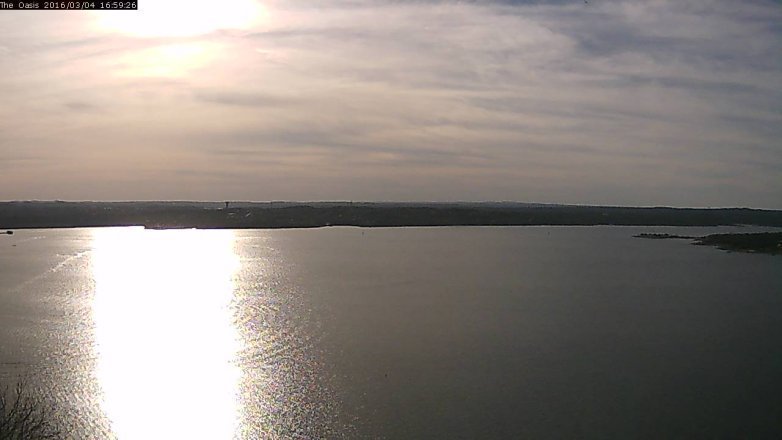 Lake Travis webcam, March 4, 2016 4:05 PM CT
