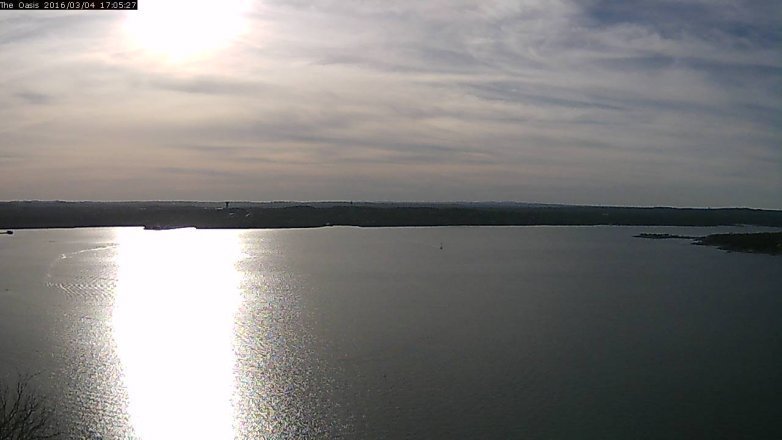Lake Travis webcam, March 4, 2016 4:10 PM CT