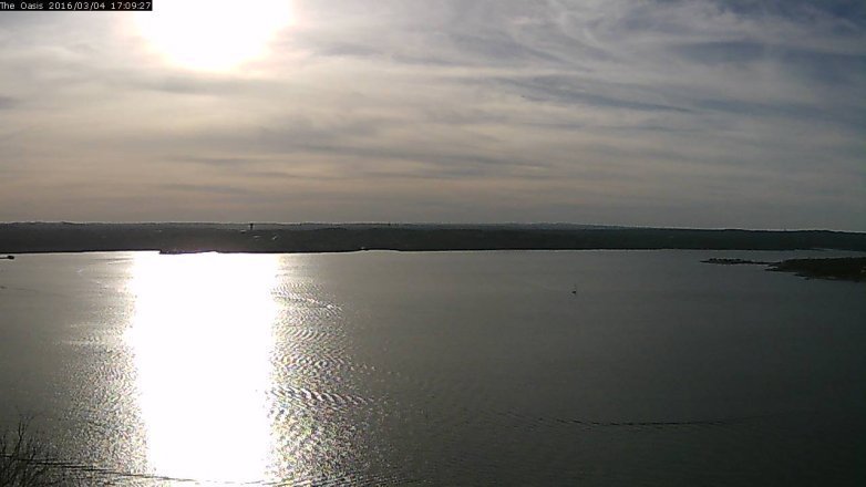 Lake Travis webcam, March 4, 2016 4:15 PM CT