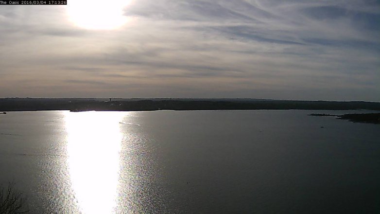 Lake Travis webcam, March 4, 2016 4:20 PM CT
