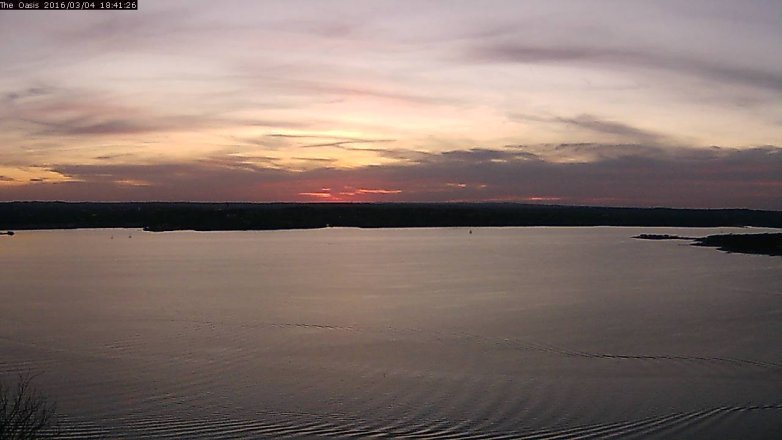Lake Travis webcam, March 4, 2016 5:50 PM CT