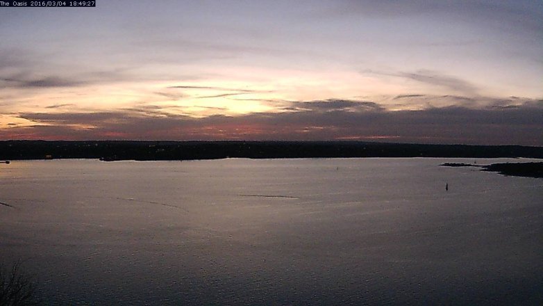 Lake Travis webcam, March 4, 2016 5:55 PM CT