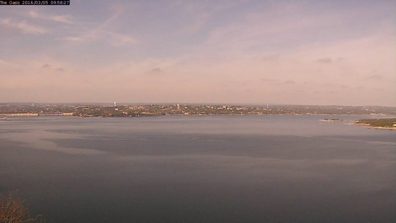 Lake Travis webcam, March 5, 2016 9:05 AM CT